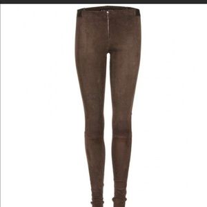 Alice + Olivia 100% lamb leggings